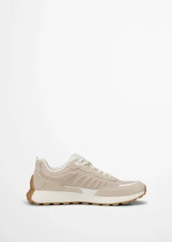Sneaker Model Maxi aus Rindleder und recyceltem Polyester