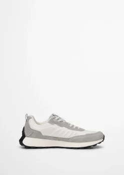 Sneaker Model Maxi aus Rindleder und recyceltem Polyester