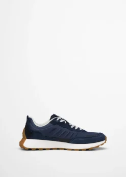 Sneaker Model Maxi aus Rindleder und recyceltem Polyester
