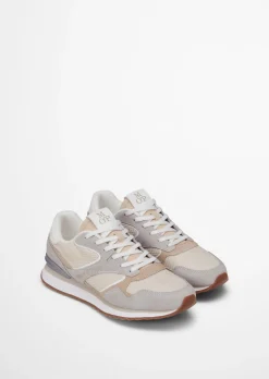 Sneaker Model Maxima aus Rindleder und recyceltem Polyester