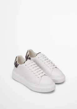 Sneaker Model Svea mit Fell in Zebra-Optik