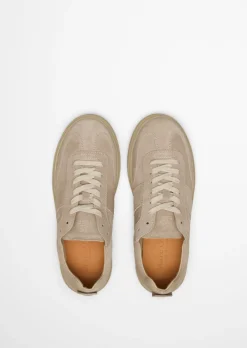 Sneaker Model Zen aus geöltem Veloursleder