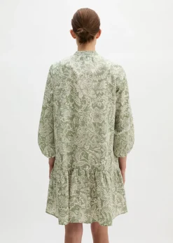 Sommerkleid loose aus bedrucktem Light-Popeline