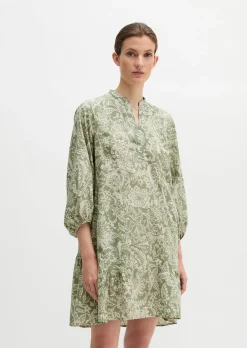 Sommerkleid loose aus bedrucktem Light-Popeline