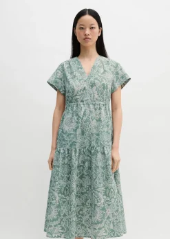 Sommerkleid loose aus bedrucktem Light-Popeline