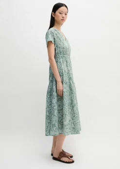 Sommerkleid loose aus bedrucktem Light-Popeline