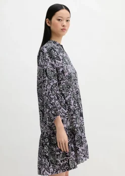 Sommerkleid loose aus bedrucktem Light-Popeline