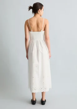 Spitzenkleid slim mit Broderie Anglaise