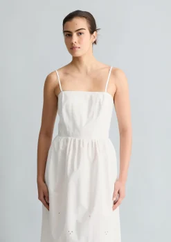 Spitzenkleid slim mit Broderie Anglaise
