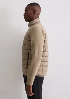Steppjacke regular mit weichen Scuba-Ärmeln
