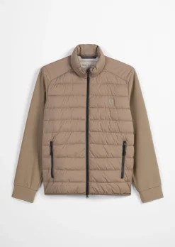 Steppjacke regular mit weichen Scuba-Ärmeln