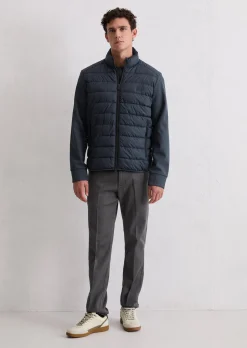 Steppjacke regular mit weichen Scuba-Ärmeln