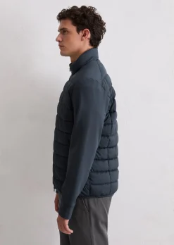 Steppjacke regular mit weichen Scuba-Ärmeln