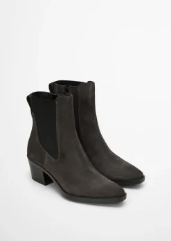 Stiefelette im Western-Stil mit Innenzipper