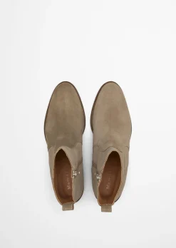 Stiefelette Model Marcia aus weichem Veloursleder