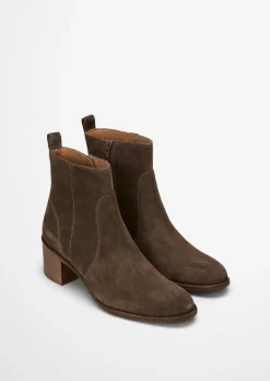 Stiefelette Model Marcia aus weichem Veloursleder