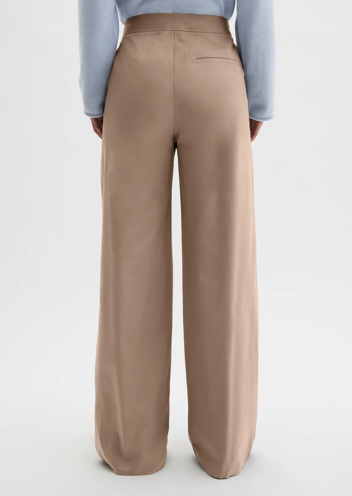 Straight Leg Pants aus Clean Cotton Twill