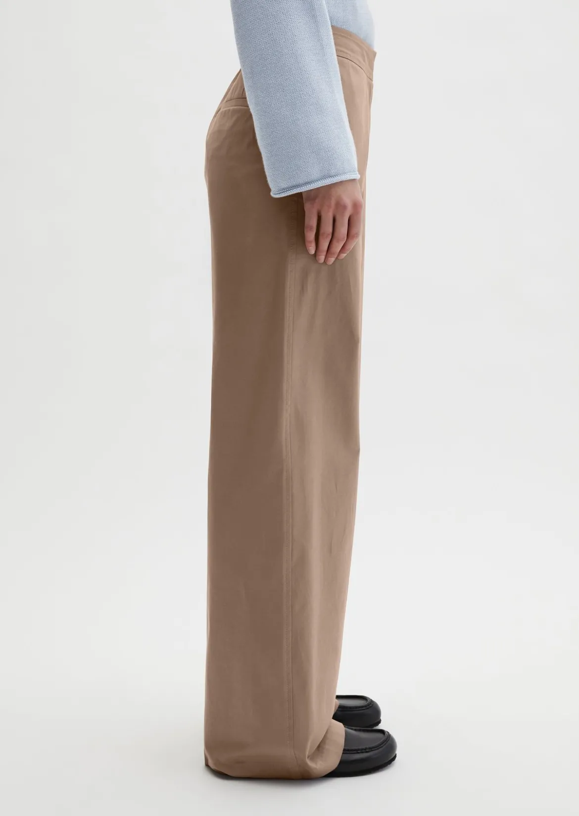 Straight Leg Pants aus Clean Cotton Twill