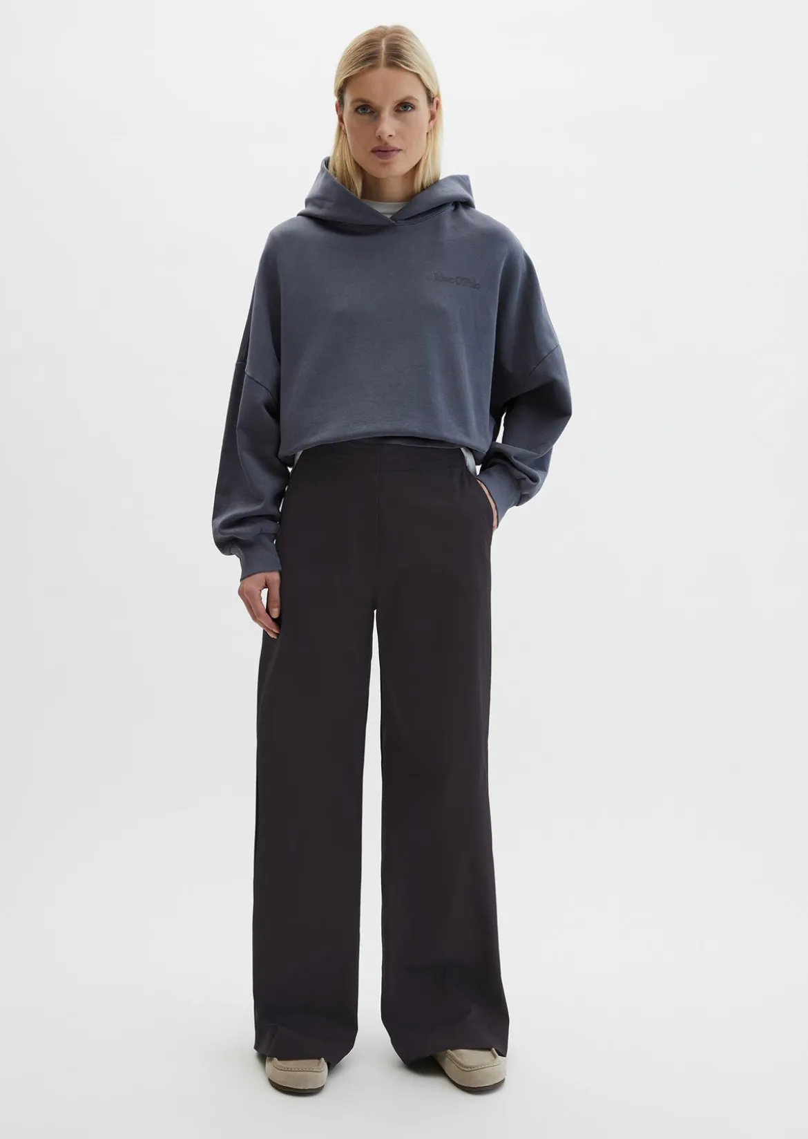 Straight Leg Pants aus Clean Cotton Twill
