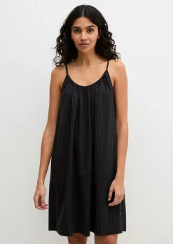 Strand-Cami-Kleid aus Viskose und Bio-Baumwolle