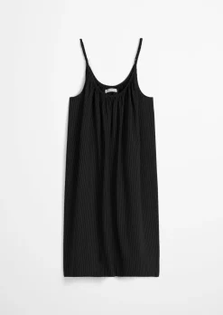 Strand-Cami-Kleid aus Viskose und Bio-Baumwolle