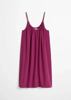 Strand-Cami-Kleid aus Viskose und Bio-Baumwolle