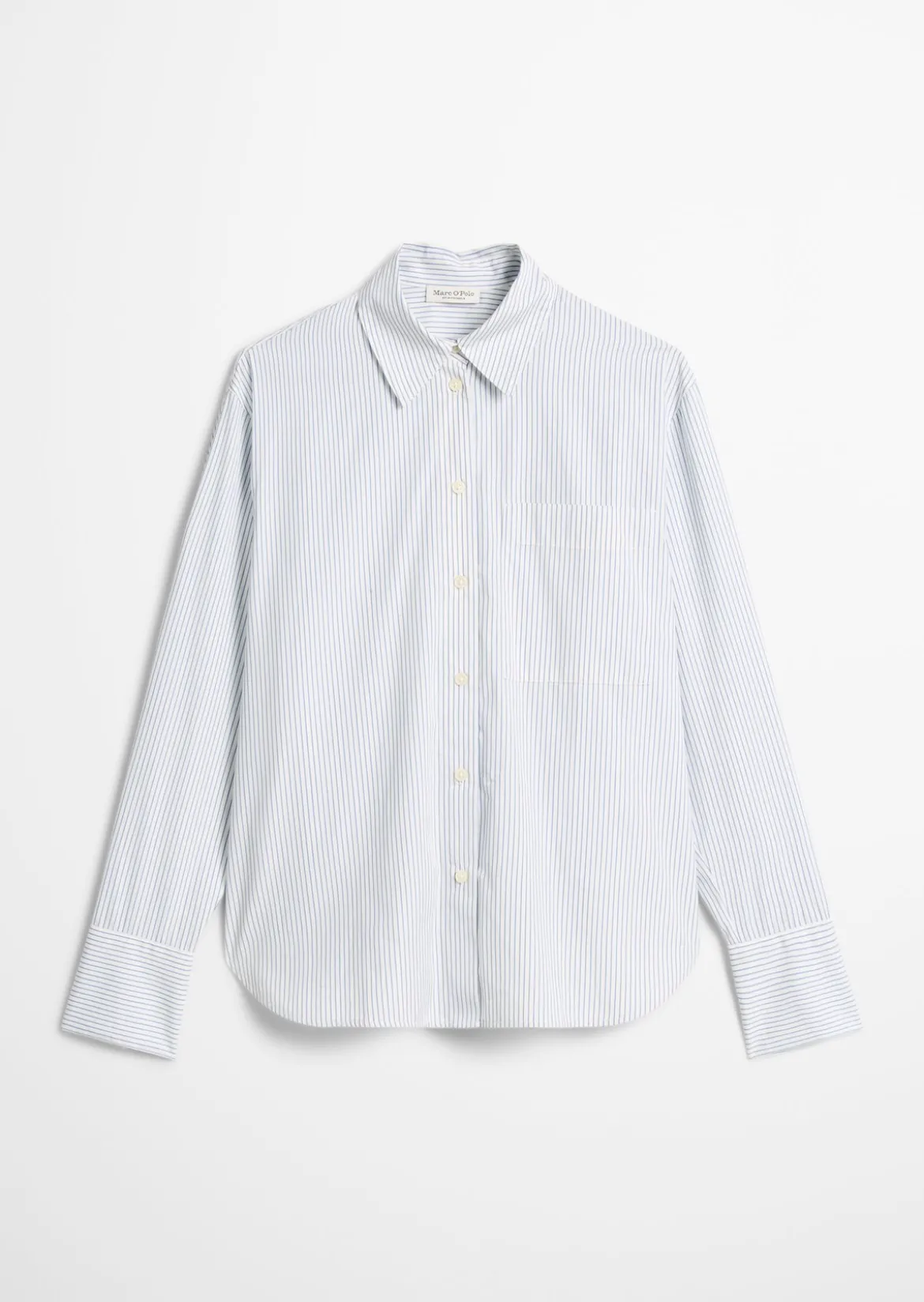 Streifenbluse oversize aus Premium-Baumwoll-Popeline