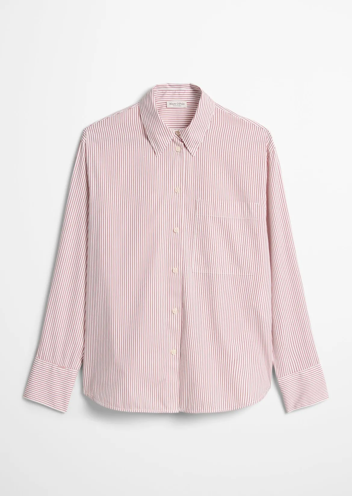 Streifenbluse oversize aus Premium-Baumwoll-Popeline