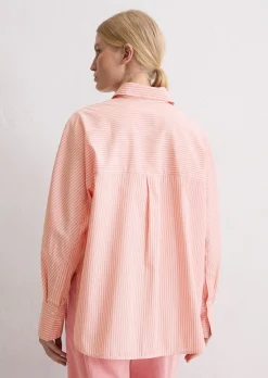Streifenbluse oversize aus Premium-Baumwoll-Popeline