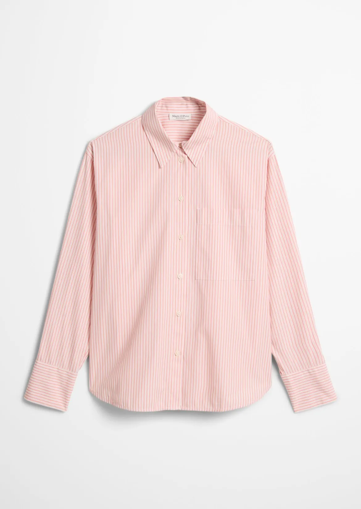 Streifenbluse oversize aus Premium-Baumwoll-Popeline