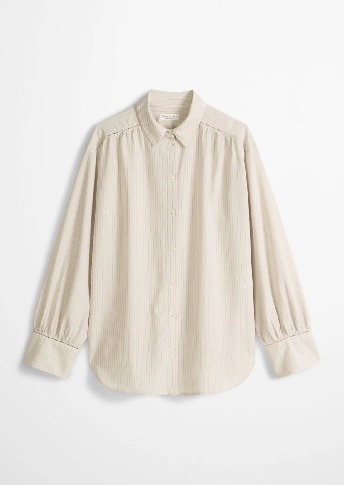 Streifen-Bluse relaxed aus Organic-Cotton-Viskose-Mix