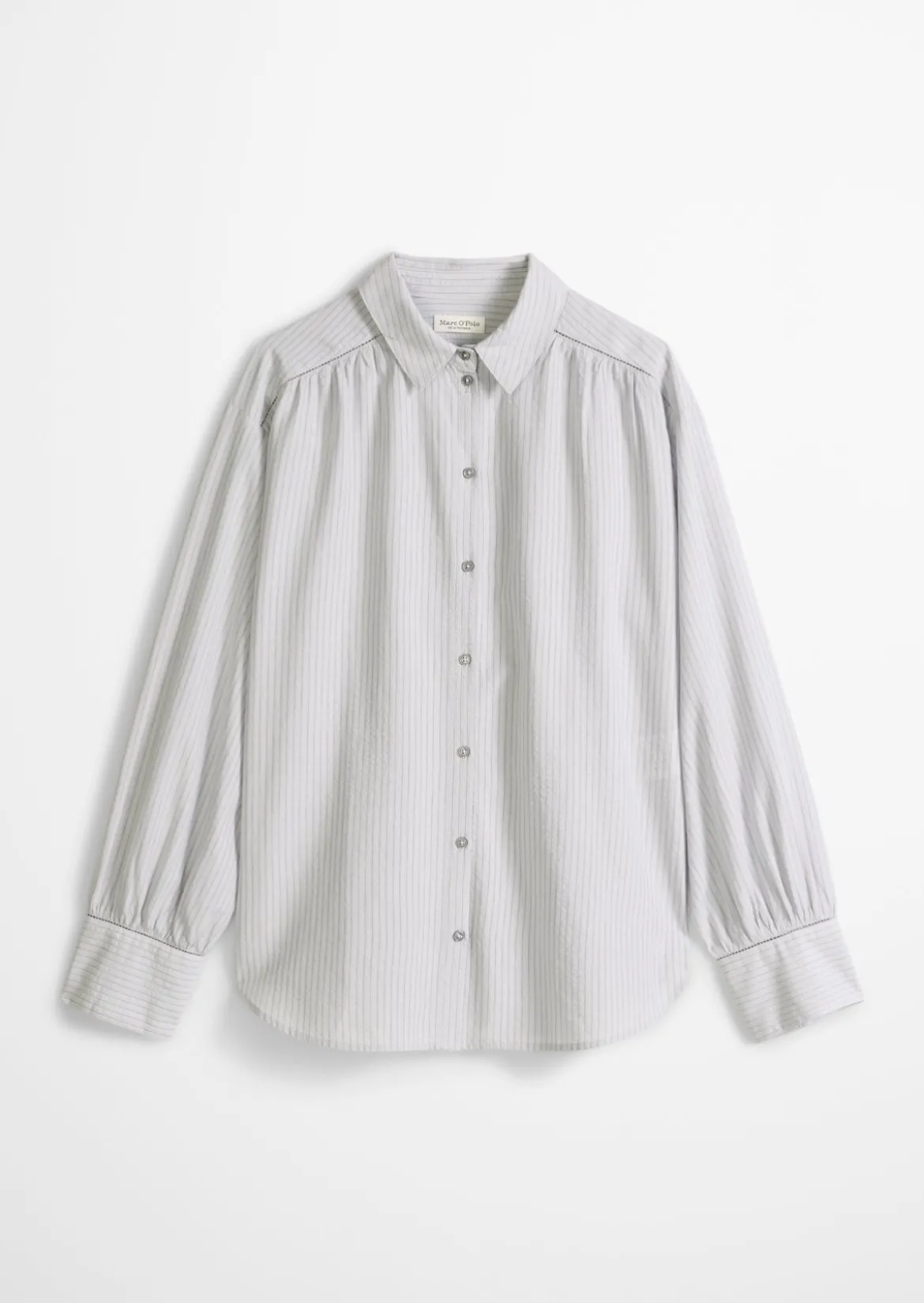 Streifen-Bluse relaxed aus Organic-Cotton-Viskose-Mix