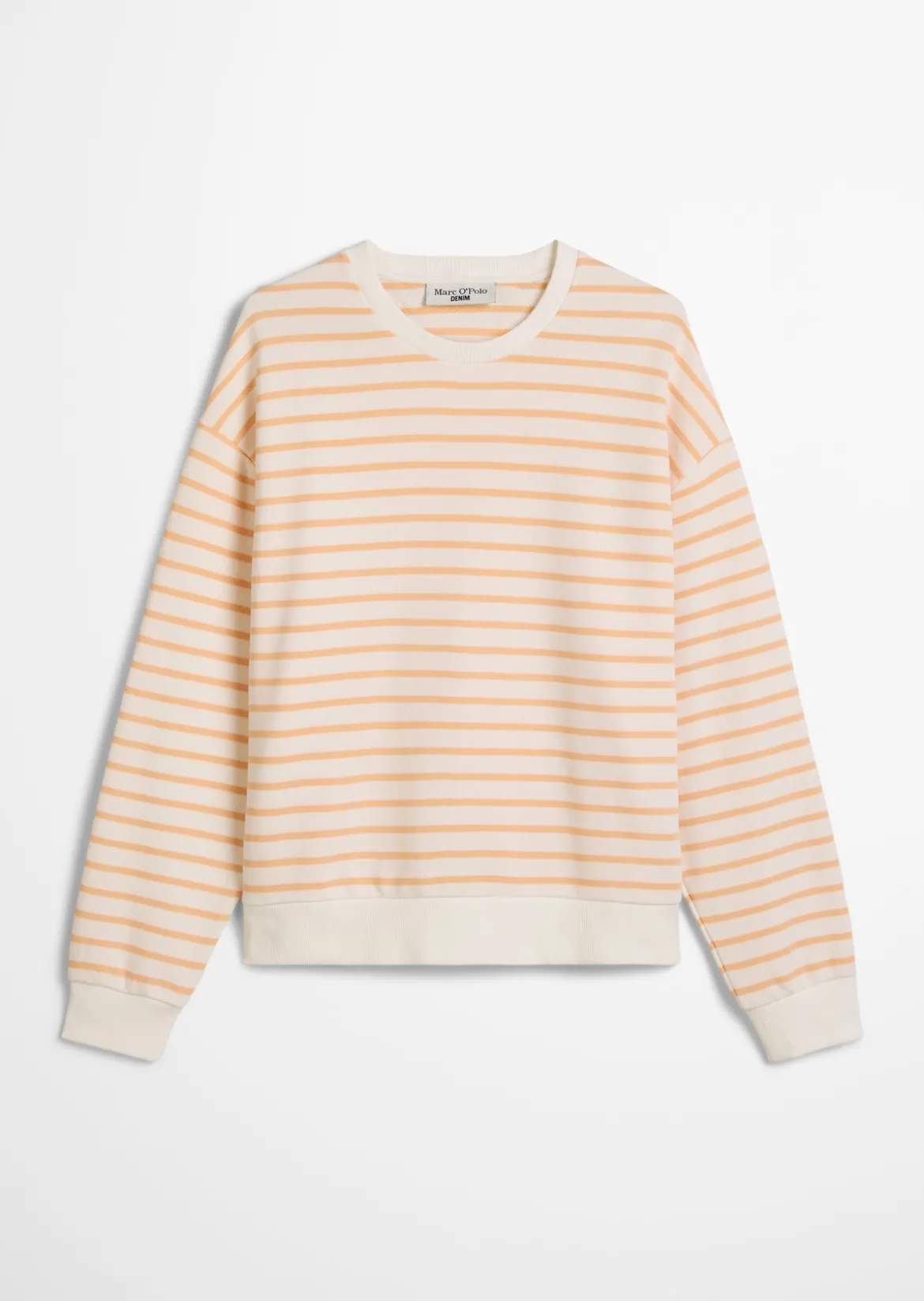 Streifen-Sweatshirt oversize aus reinem Organic Cotton