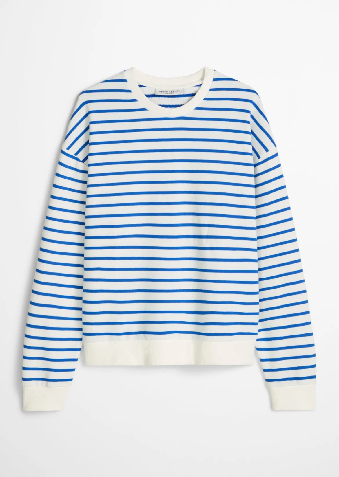 Streifen-Sweatshirt oversize aus reinem Organic Cotton