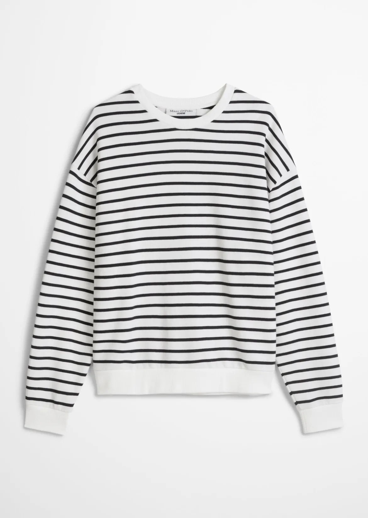Streifen-Sweatshirt oversize aus reinem Organic Cotton
