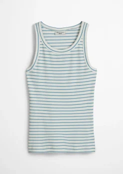 Streifen-Tanktop slim aus Organic Cotton