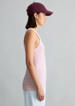 Streifen-Tanktop slim aus Organic Cotton