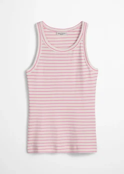 Streifen-Tanktop slim aus Organic Cotton