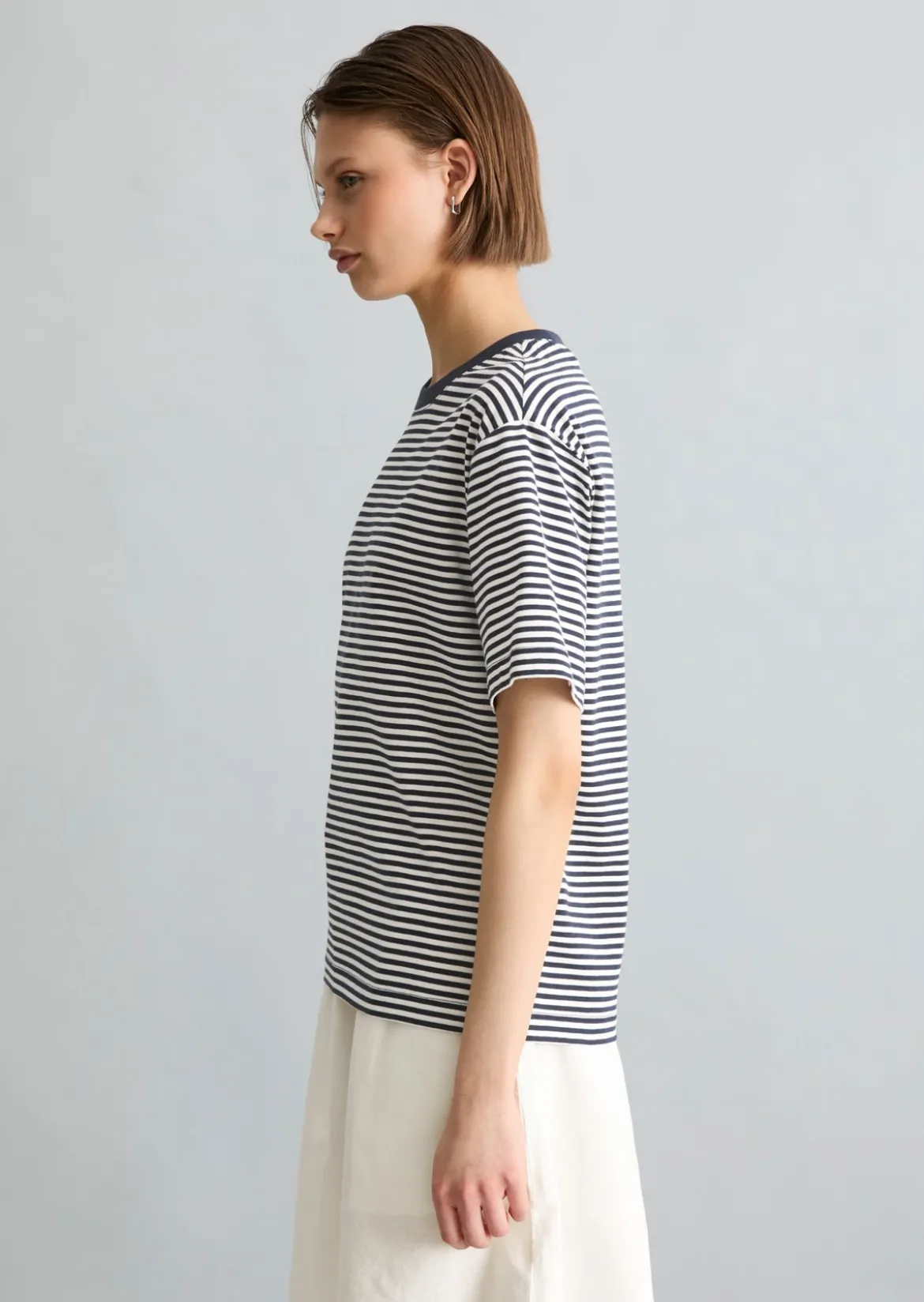 Streifen-T-Shirt regular aus Organic Cotton