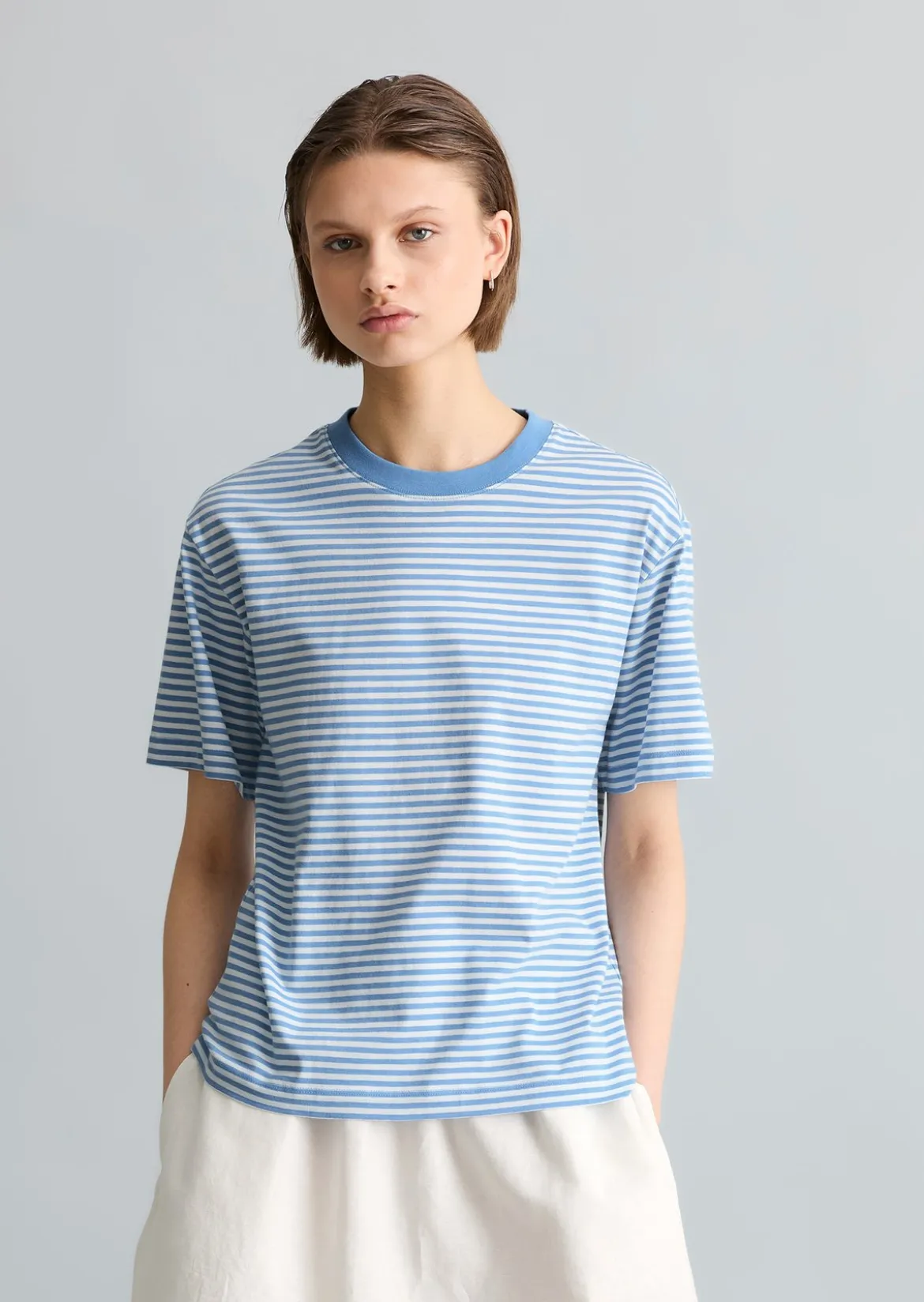 Streifen-T-Shirt regular aus Organic Cotton
