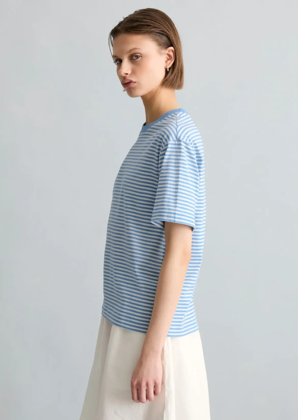 Streifen-T-Shirt regular aus Organic Cotton