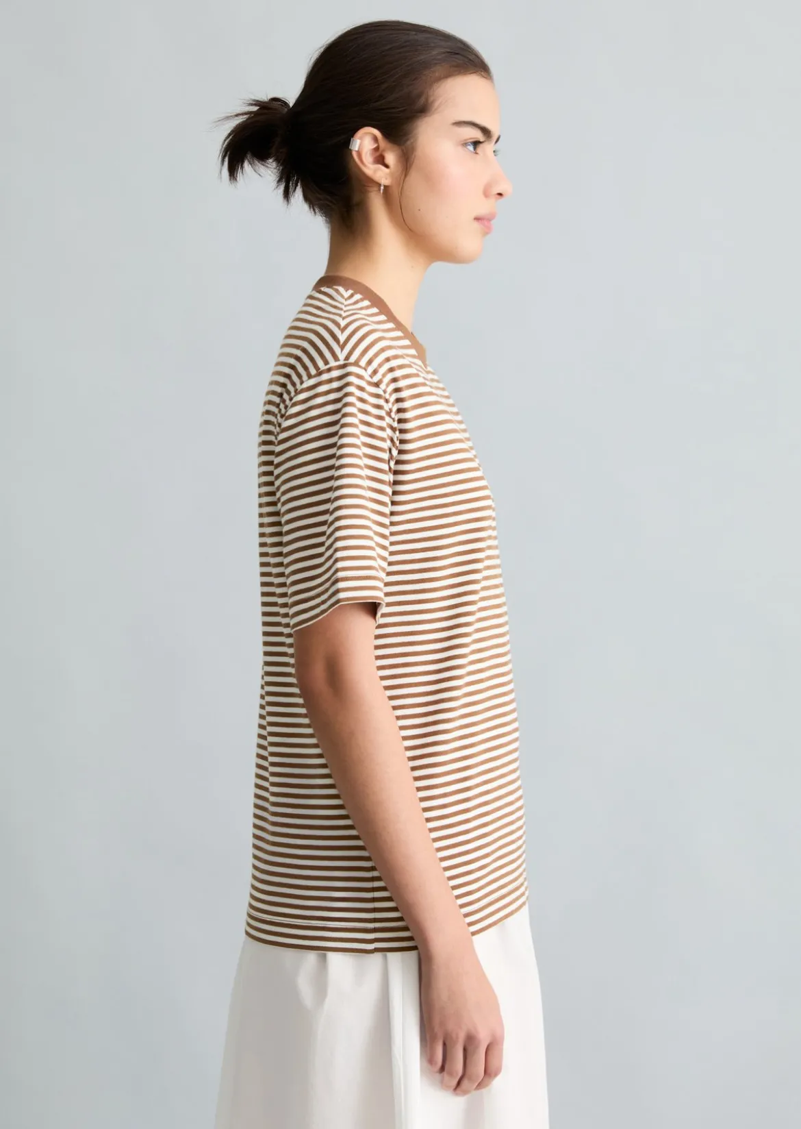 Streifen-T-Shirt regular aus Organic Cotton