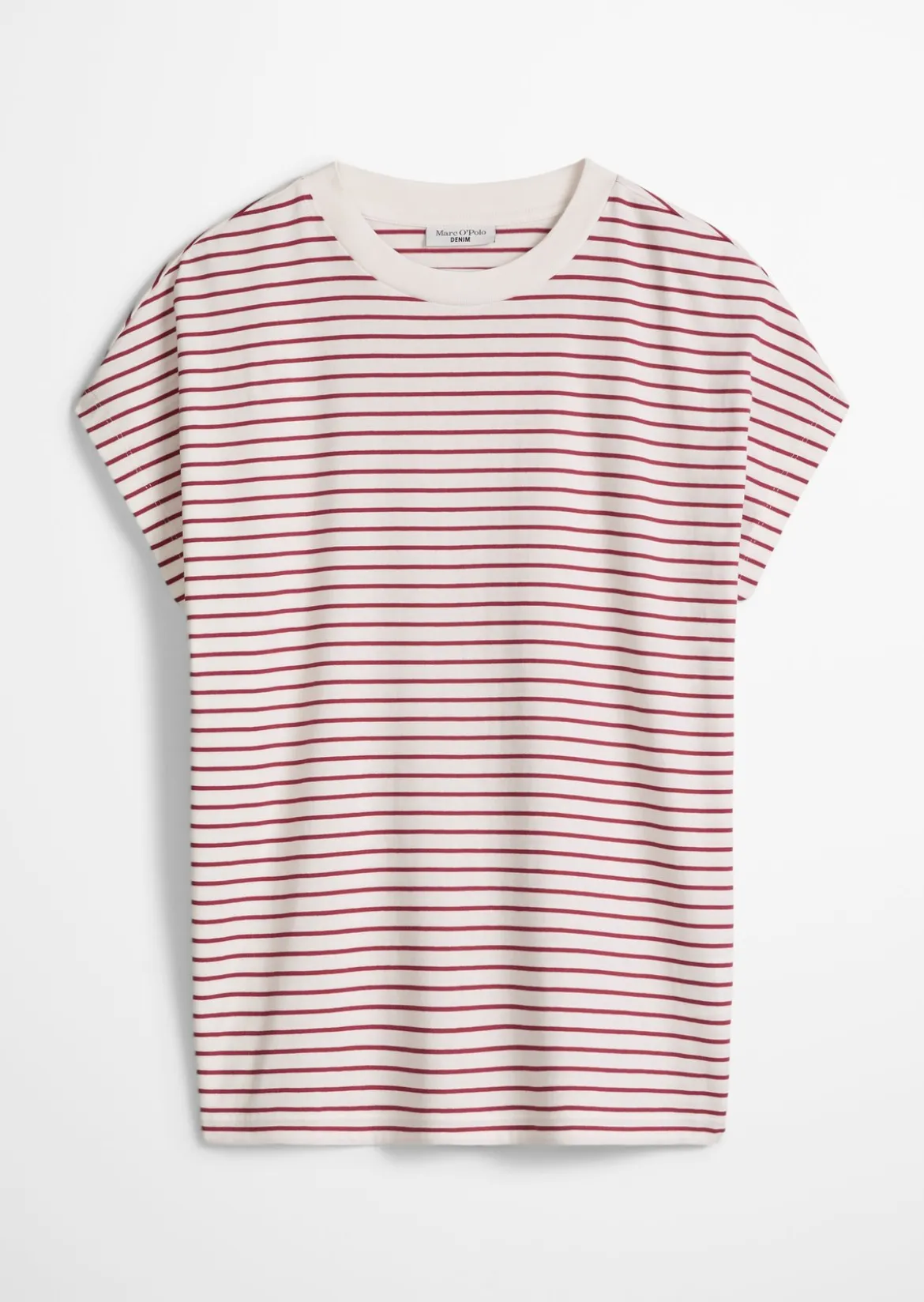 Streifen-T-Shirt relaxed aus Baumwoll-Single-Jersey