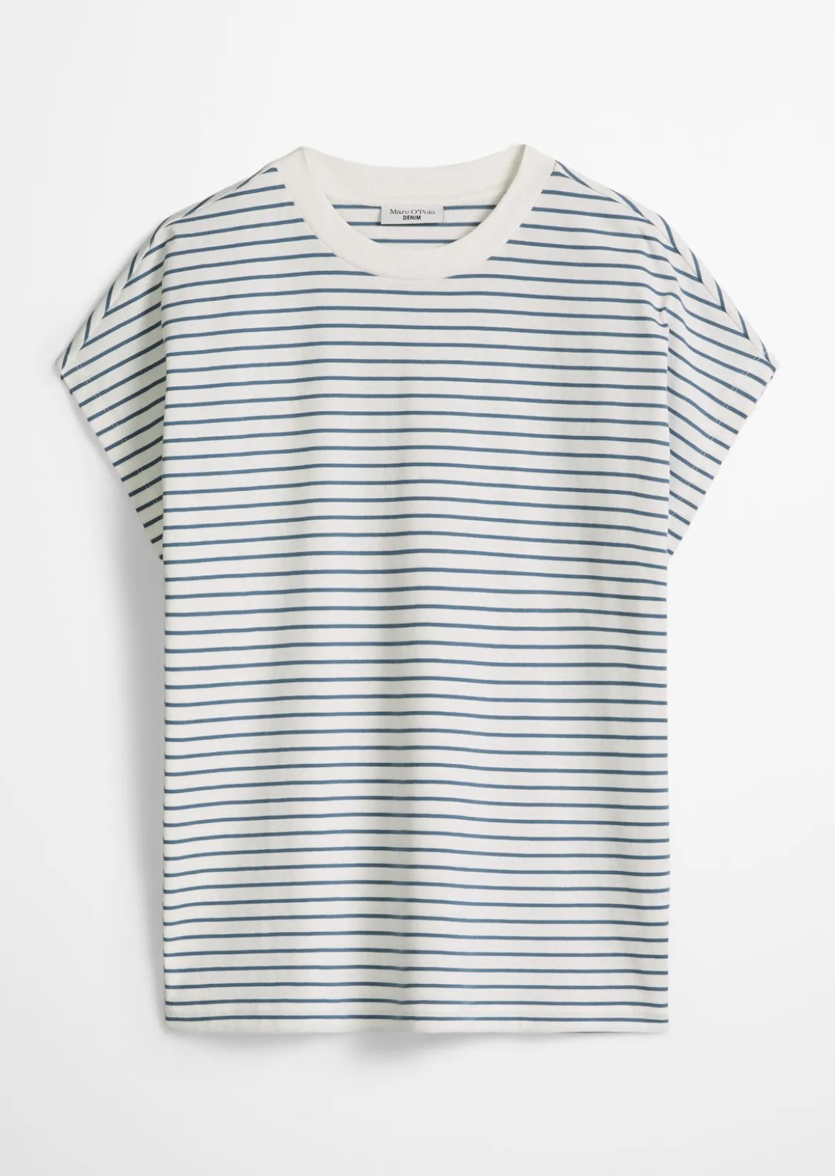 Streifen-T-Shirt relaxed aus Baumwoll-Single-Jersey