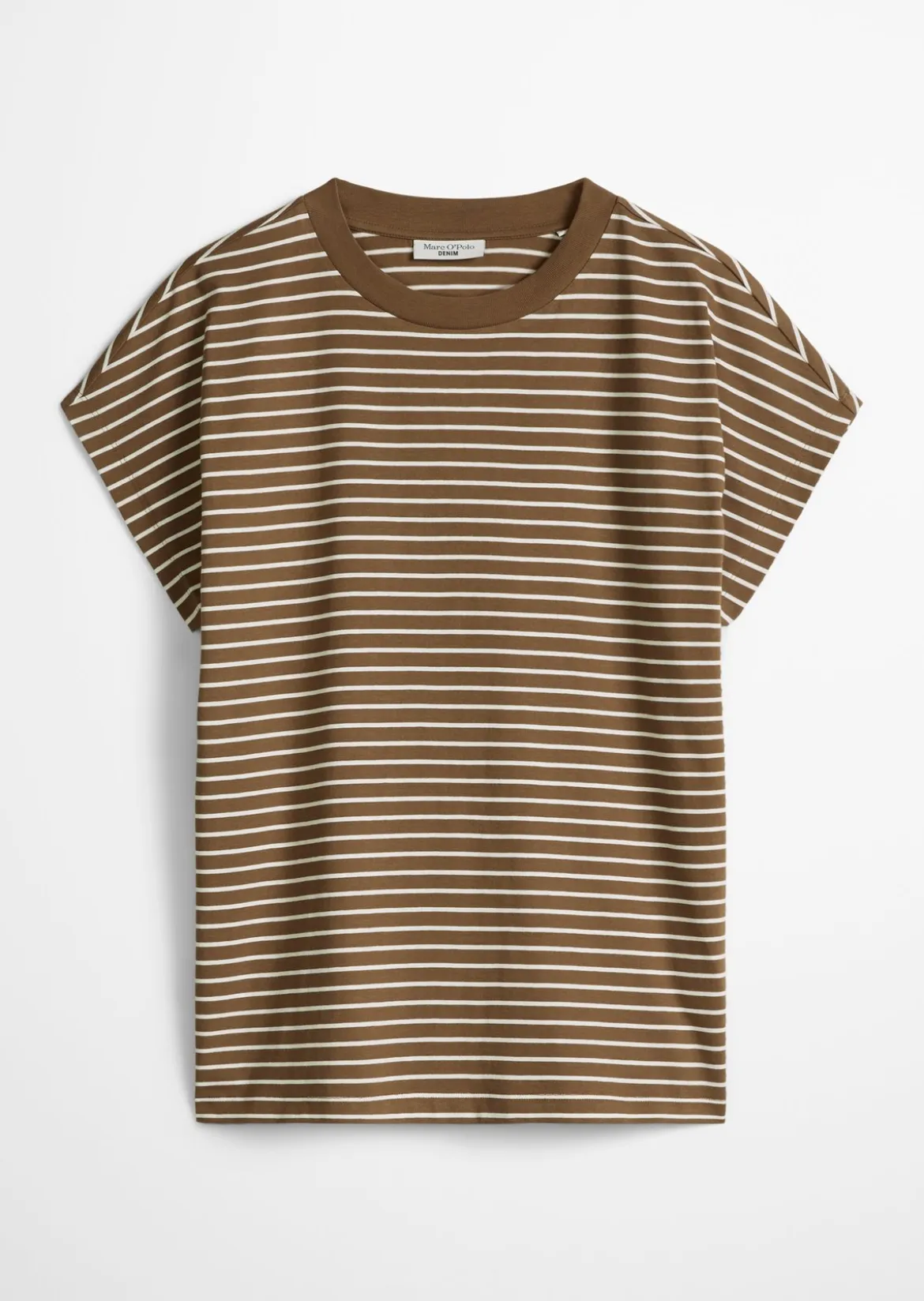 Streifen-T-Shirt relaxed aus Baumwoll-Single-Jersey