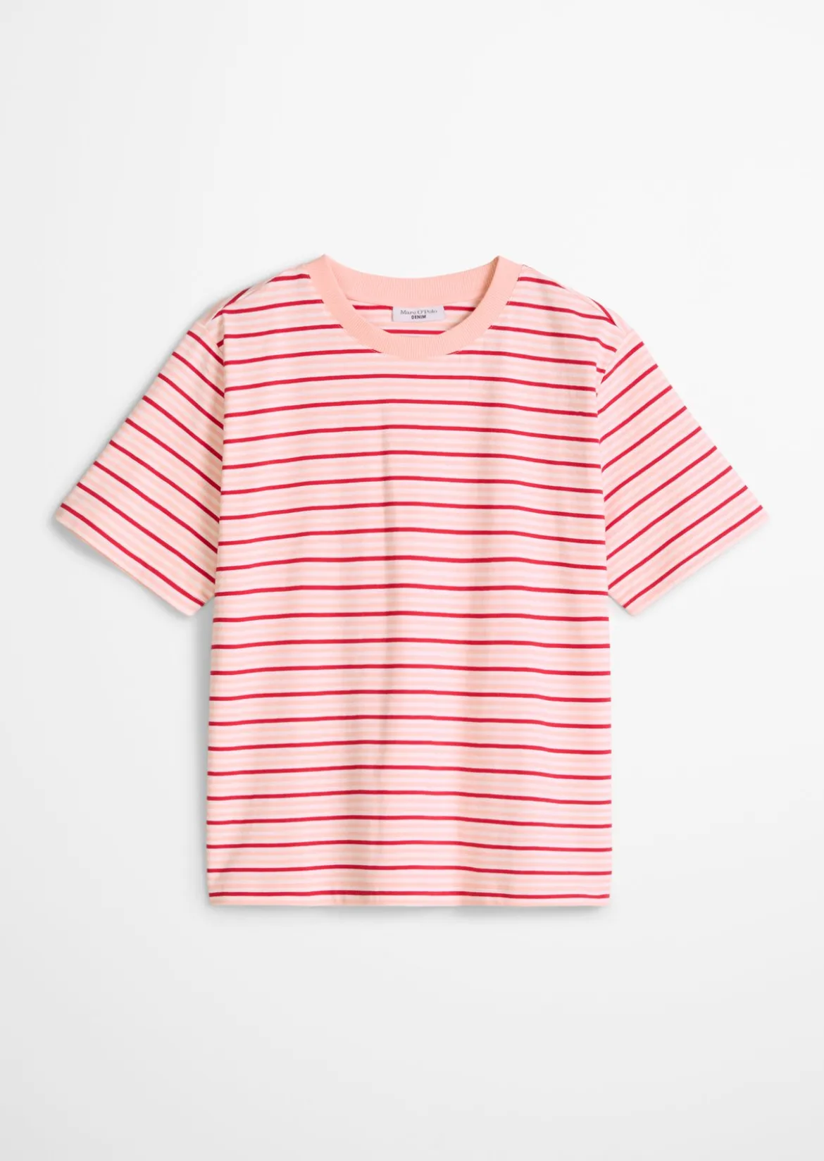 Streifen-T-Shirt relaxed aus Baumwoll-Single-Jersey