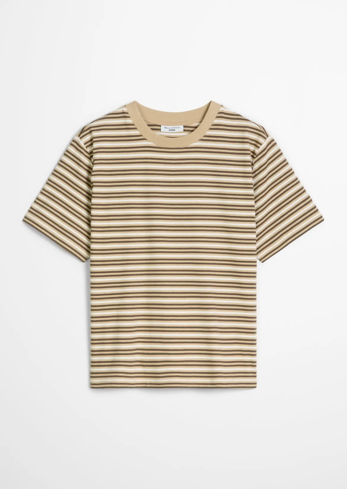 Streifen-T-Shirt relaxed aus Baumwoll-Single-Jersey