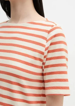 Streifen-T-Shirt straight aus weichem Jersey