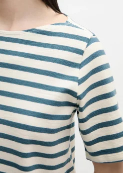 Streifen-T-Shirt straight aus weichem Jersey