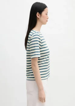 Streifen-T-Shirt straight aus weichem Jersey